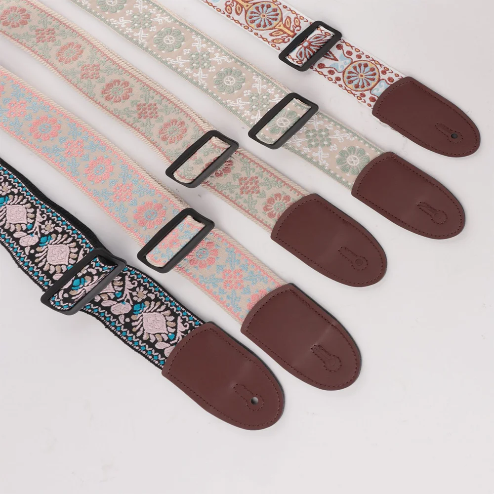 Guitar Strap 5CM Trend All-In-One Crossbody Bag Wide Strap Guitar Personality Strap Ethnic Wind Widened And Thickened