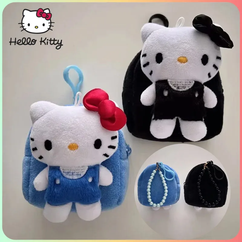 

New Hot Hello Kitty Fashionable Cartoon And Anime Cat Coin Purse Plush Portable Handbag Suitable For Outdoor Storage Girl Gifts