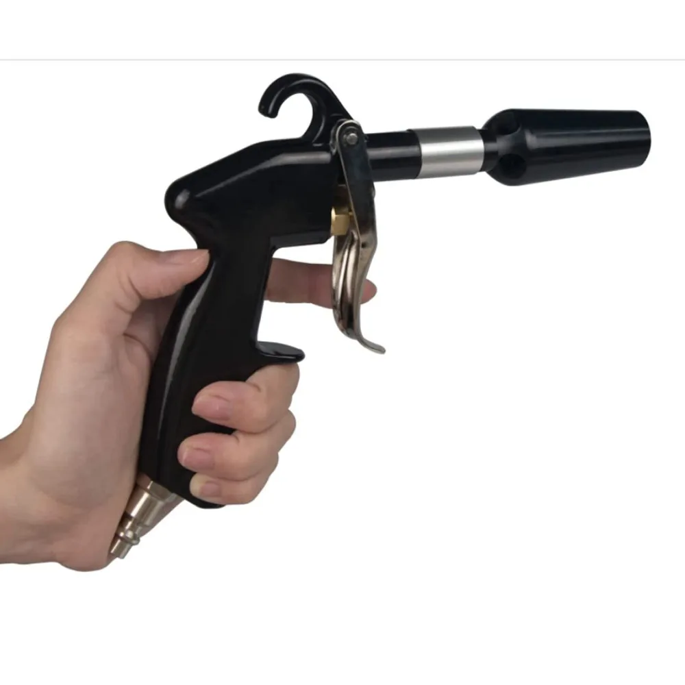 Two Way Air Duster Blow Gun with Adjustable Air Flow Pneumatic Air Compressor Accessory Tool Dust Cleaning Air Blower Gun