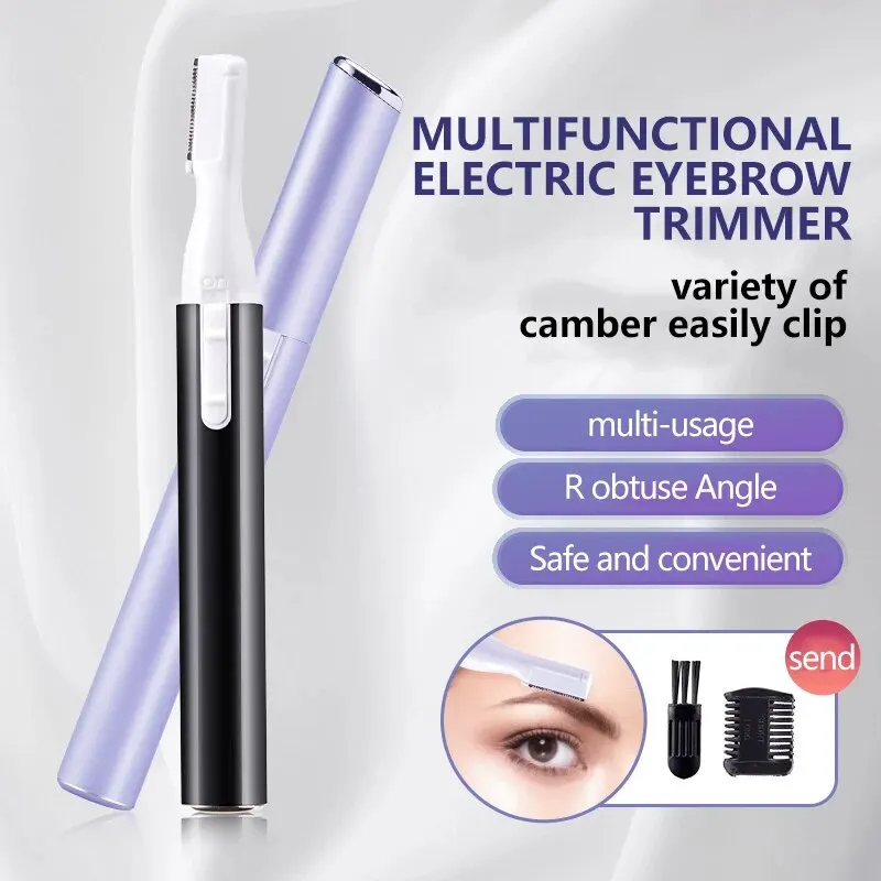 الكهربائية أداة قص الحواجب المحمولة الحاجب شاربر المتقلب عدة الوجه ماكينة حلاقة للشعر غير مؤلم التفاصيل المتقلب للوجه الشفاه الإبط