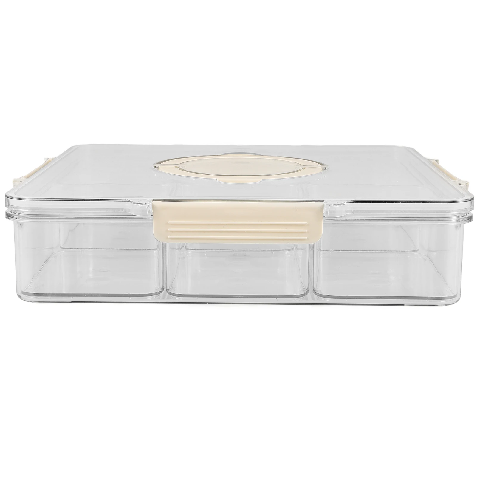 

Large Snack Storage Platter Candy Storage Box Multipurpose Divided Tray for Snacks Fruits Party Serving Dish with Lid