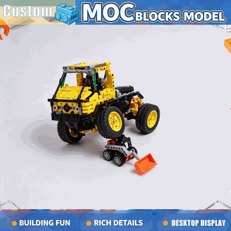 866PCS Off Road Utility Truck Building Blocks Technical Vehicle Model DIY Assembly Toy Creative Display Collection Festival Gift