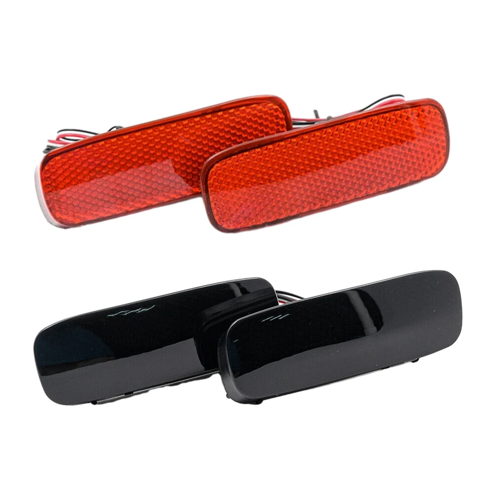 

9659830580 2PCS LED Rear Bumper Reflector Brake Lights Fit for Peugeot 107 206 607 for Citroen C1 C5