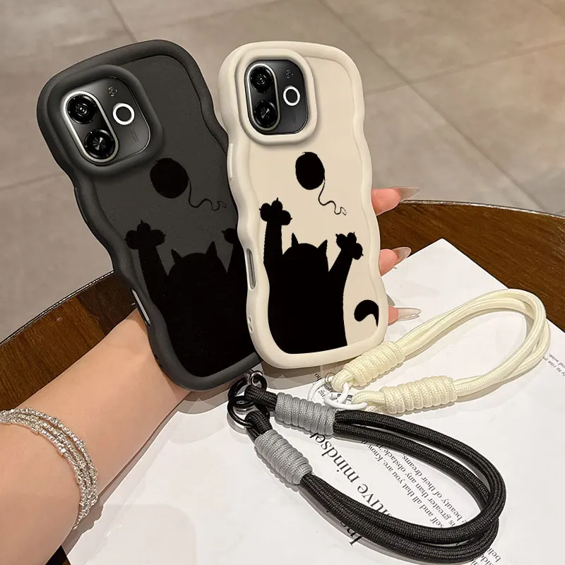 Shadow Kitten Protect You Cocok Untuk Spark Go 1S Dengan Casing Fleksibel Yang Menampilkan Ringan Dan Tali Penyandang Ideal Untuk Spark Go 1S