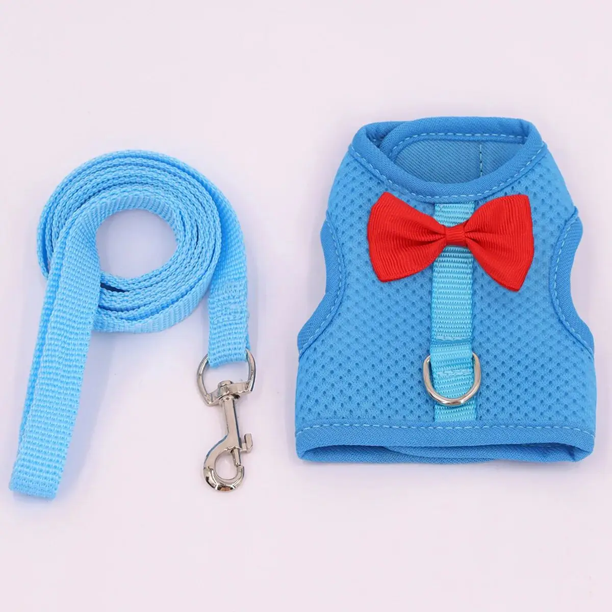 Rabbit Chest Harness and Leash Set Guinea Pig Rabbit Sable Kitten Leash Small Pet Traction Leash Rabbit Vest Harness Set