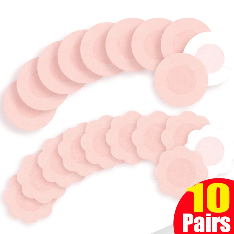 

20pcs Invisible Self Adhesive Cloth Breast Chest Nipple Cover Bra Pasties Pad Petal Mat Stickers Pads Accessories for Woman