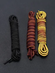 HIBERNI Circular striped woven diameter 3mm lace casual shoe lace rope Applicable fro Timberland Boots lace