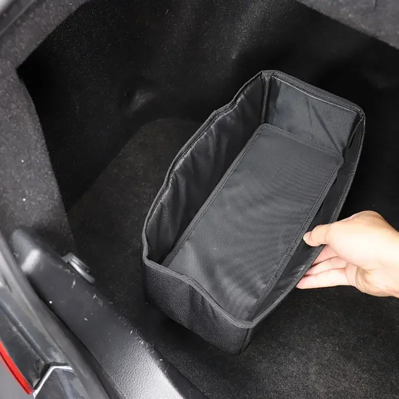 

For Infiniti G25 G27 G37 07-13 Oxford Cloth Black Car Rear Trunk Side Cargo Storage Bag Luggage Organizer Pocket Car Accessories