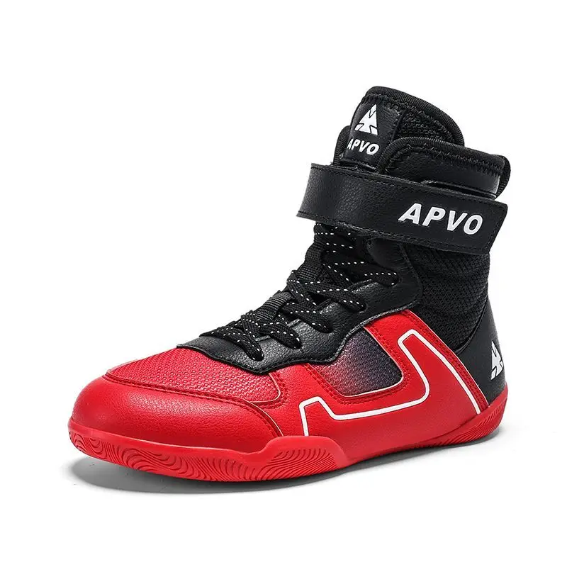 

Professional Kids Boxing Sneakers Breathable Fighting Wrestling Shoes Non Slip Boys Boxing Shoes Wear-Resisting Combat Sneakers