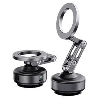 Magnetic Vacuum Adsorption Phone Car Holder Foldable 360 Degree Rotation Aluminum Alloy Suitable for Smartphones