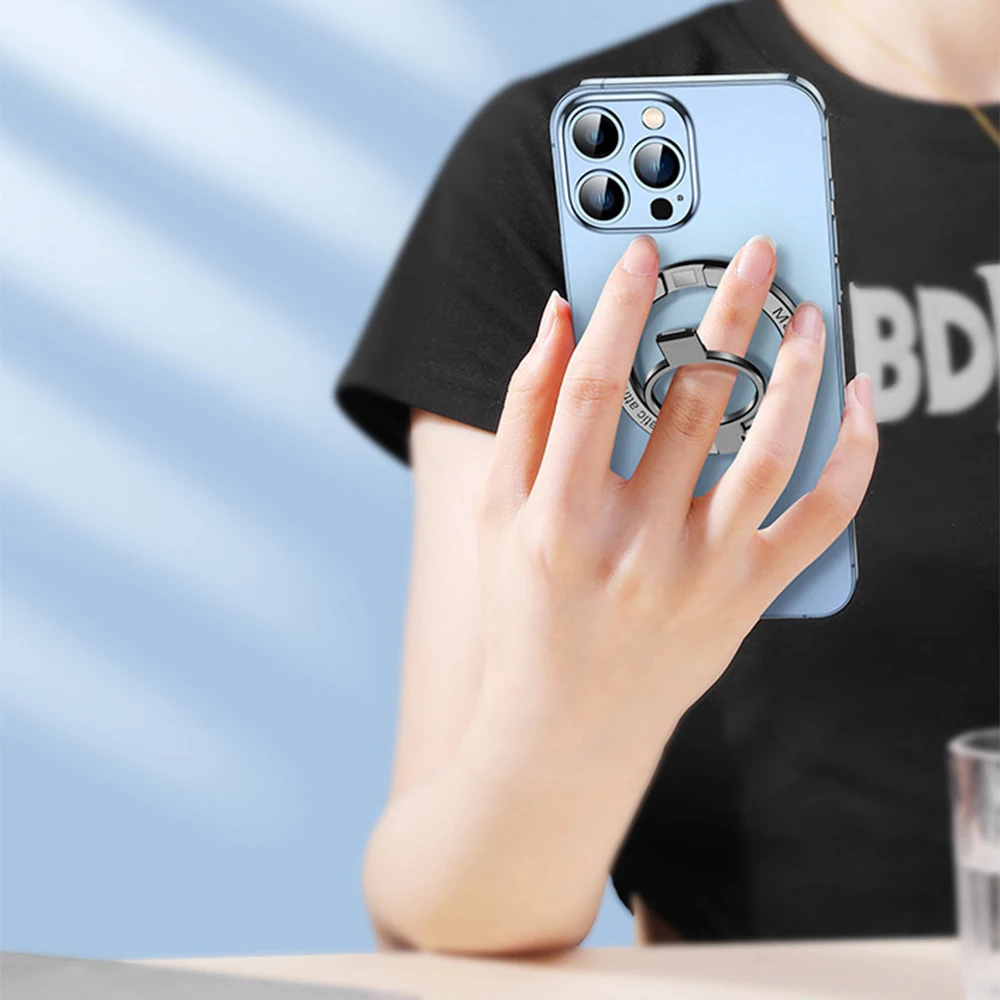 Suporte para tablet magnético 2 seções simplicidade anel telefone handphone popsocket magsafe ipad titular dupla face silicone sucção