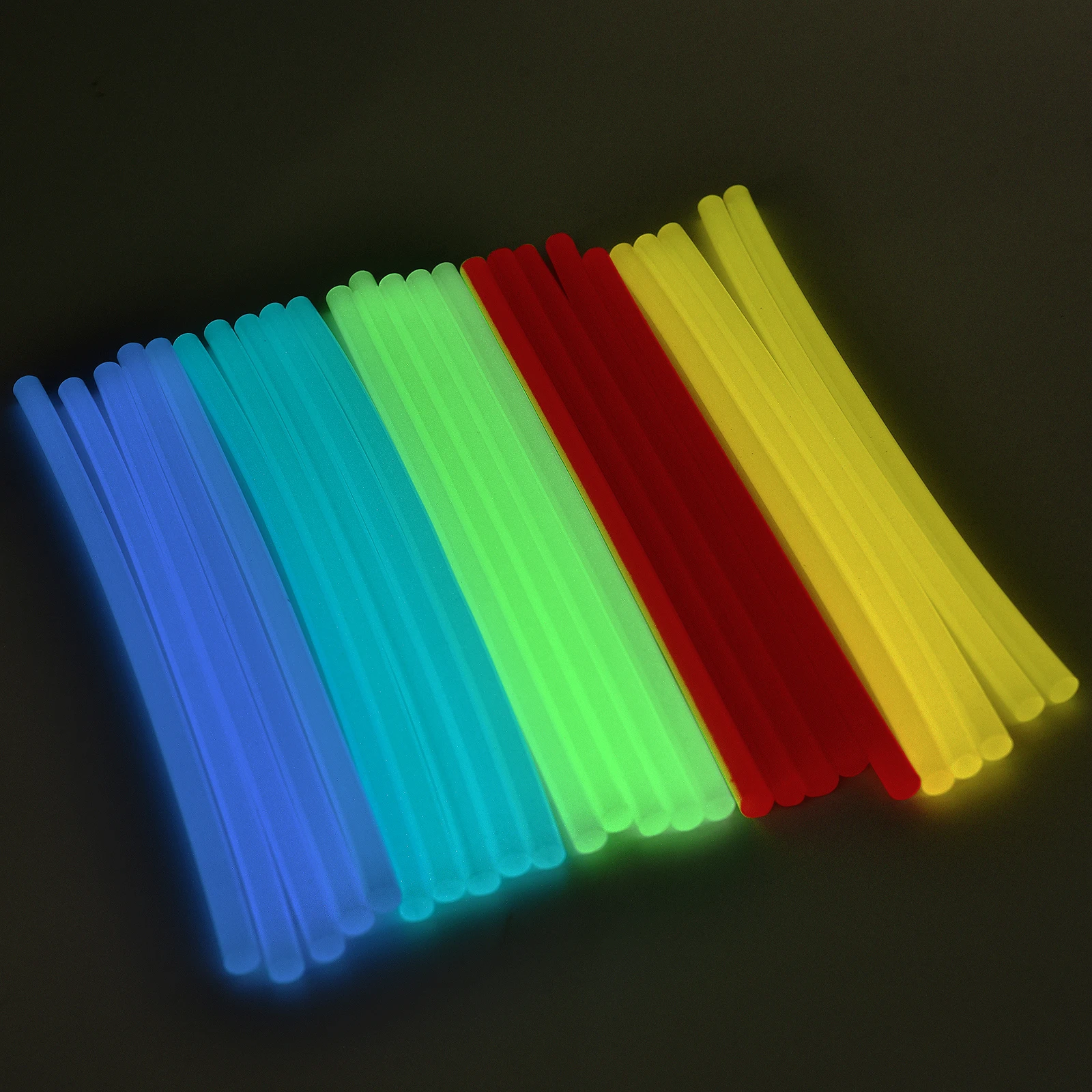 5 stücke Leuchtende Heißer Kleber Sticks Transluzente Siegel Wachs Stick DIY Siegel Stempel Nacht Nachtleuchtende Dekoration 7x200mm kleber Sticks