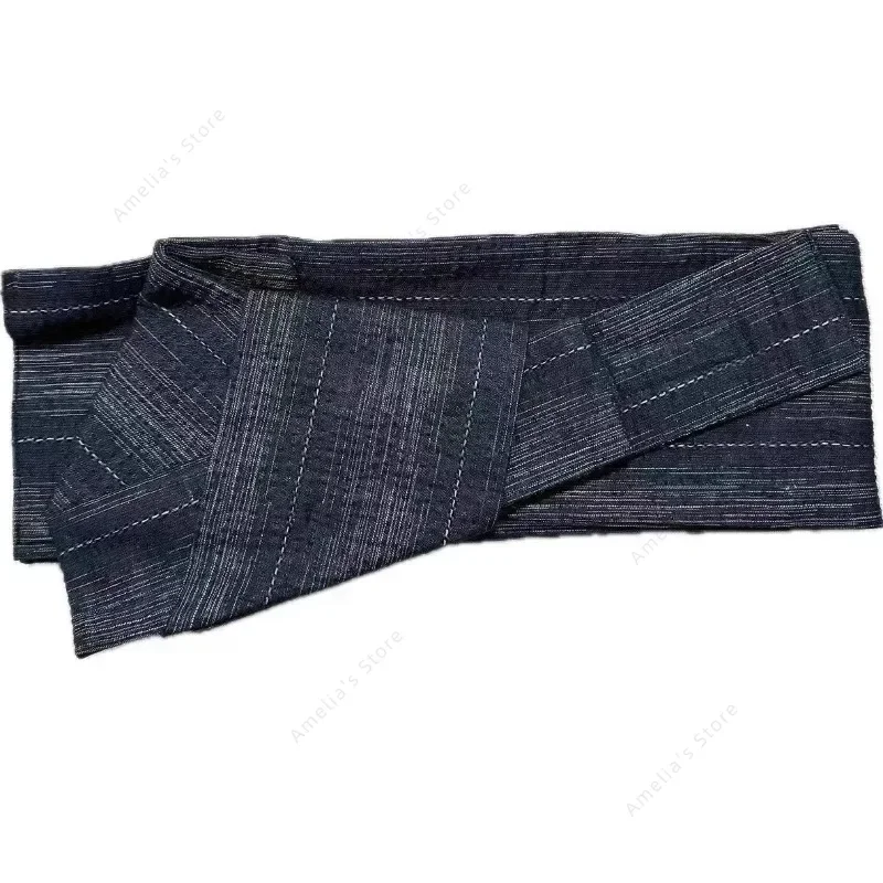 حزام يوكاتا أوبي للرجال اليابانيين مع شريط سحري، ملحق كيمونو تقليدي قابل للتعديل لارتداء رداء الحمام الرسمي