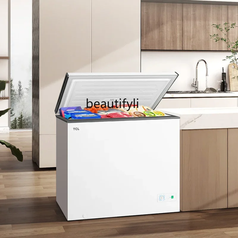 E132 200 Liters Low Frost Freezer Large Capacity First Class Energy Efficiency Energy Saving Ultra-Thin Commercial Freezer