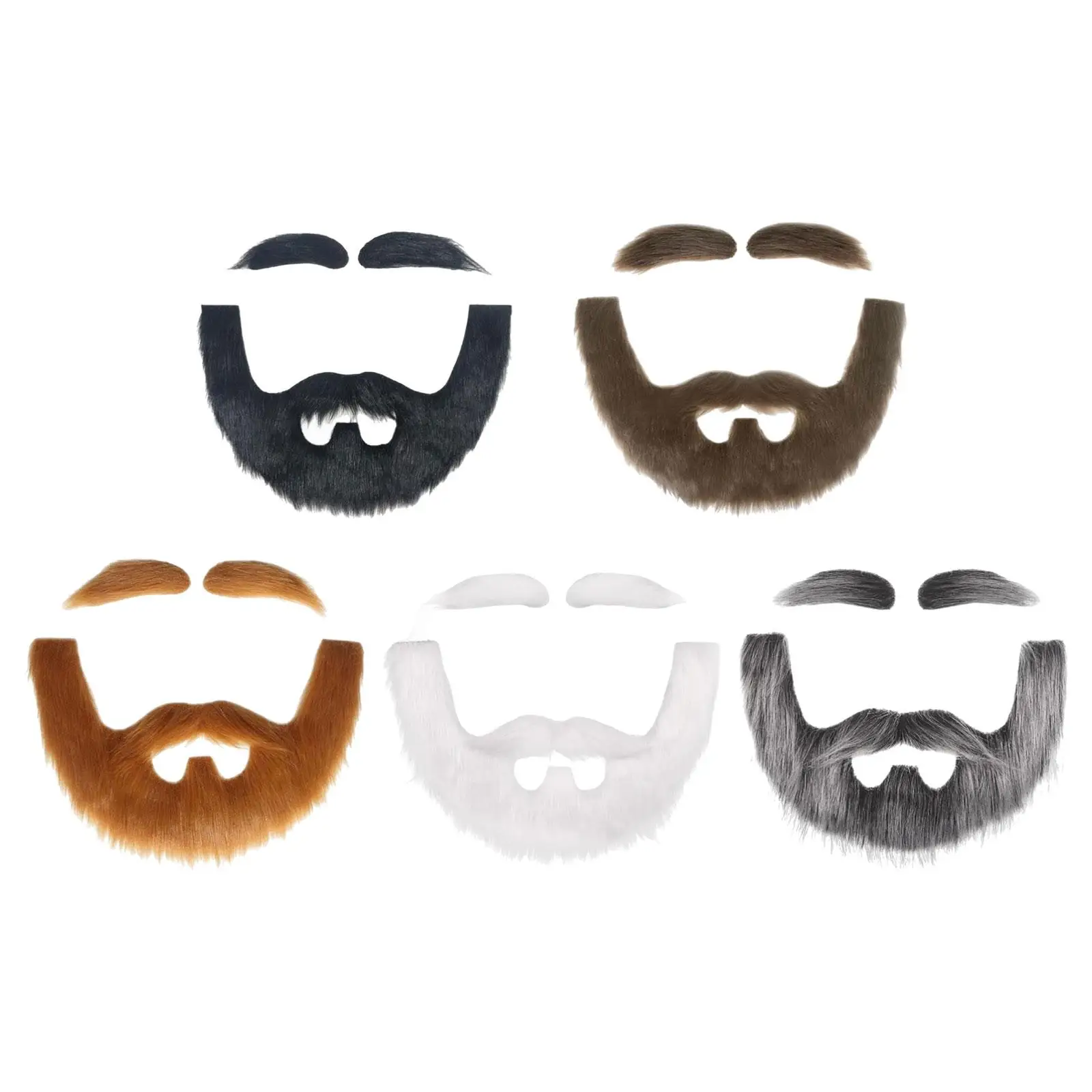 DIY Fake Beard Self Adhesive Realistic Dress up Costume Accessories for Halloween Festival Stage Performance Birthday Operas image 2