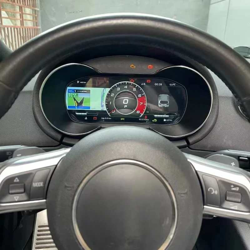 ترقية جديدة لينكس لوحة القيادة LCD عداد السرعة الرقمي لوحة العنقودية TT TTS 2009-2013 #3