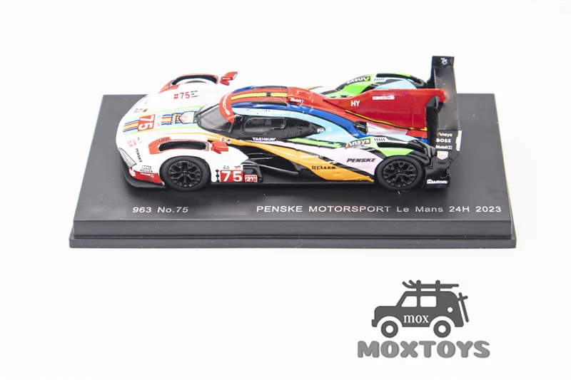 Spark 1:64 963 PENSKE MOTORSPORT Le Mans 24H 2023 nr 5 / nr 6 / nr 75 Racing Diecast Model samochodu