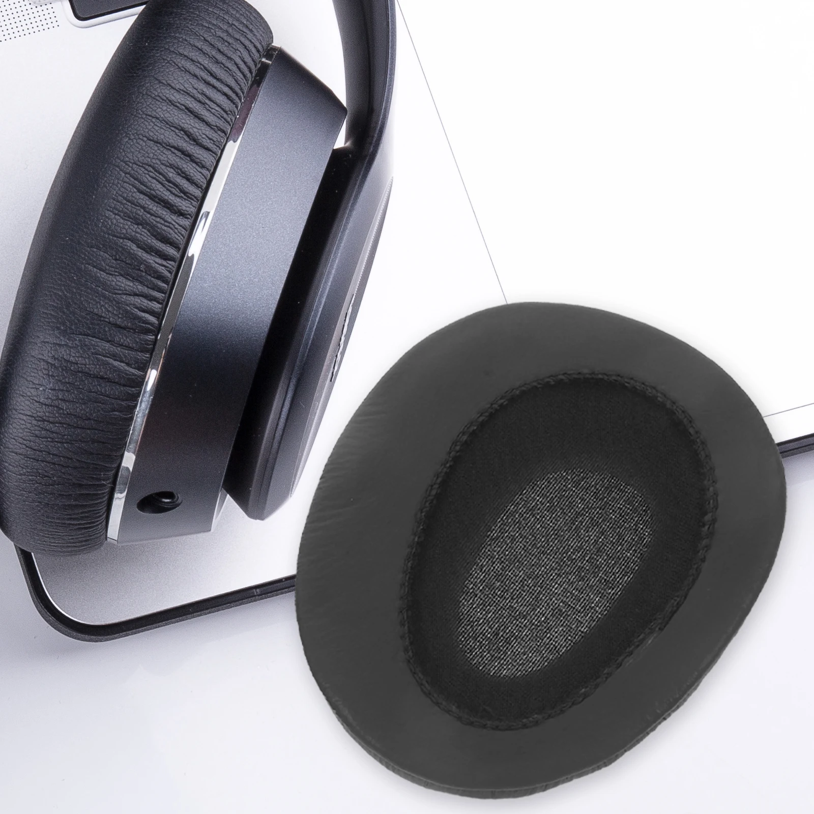 

1 Pair Black Replacement Pu Ear Cushions For Mdr-Z600 V600 V900 7509Hd Headphones Comfortable Foam Earpads Improve Bass