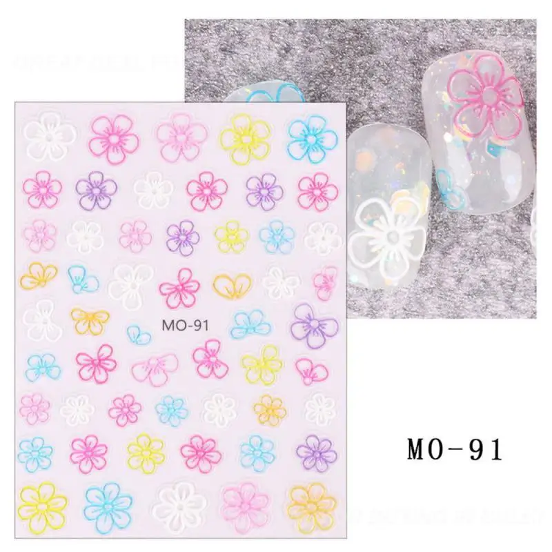 Color Nail Art Stickers Irregular Macaron Stickers New Technology Thin Colored Nail Stickers Nail Stickers Pentagram Art Deco