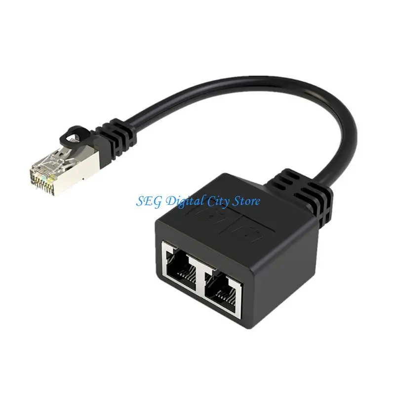 U75B RJ45 이더넷 스플리터 커넥터 어댑터 네트워킹 익스텐더 1 ~ 2 포트