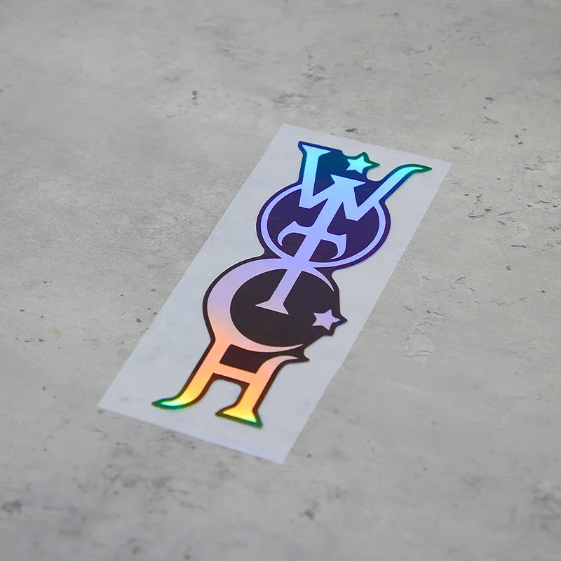 1PC Colorful Unique Font Car Decals, Different Color - Coded Designs, Perfect for Car Enthusiasts Loving Trendy Styles