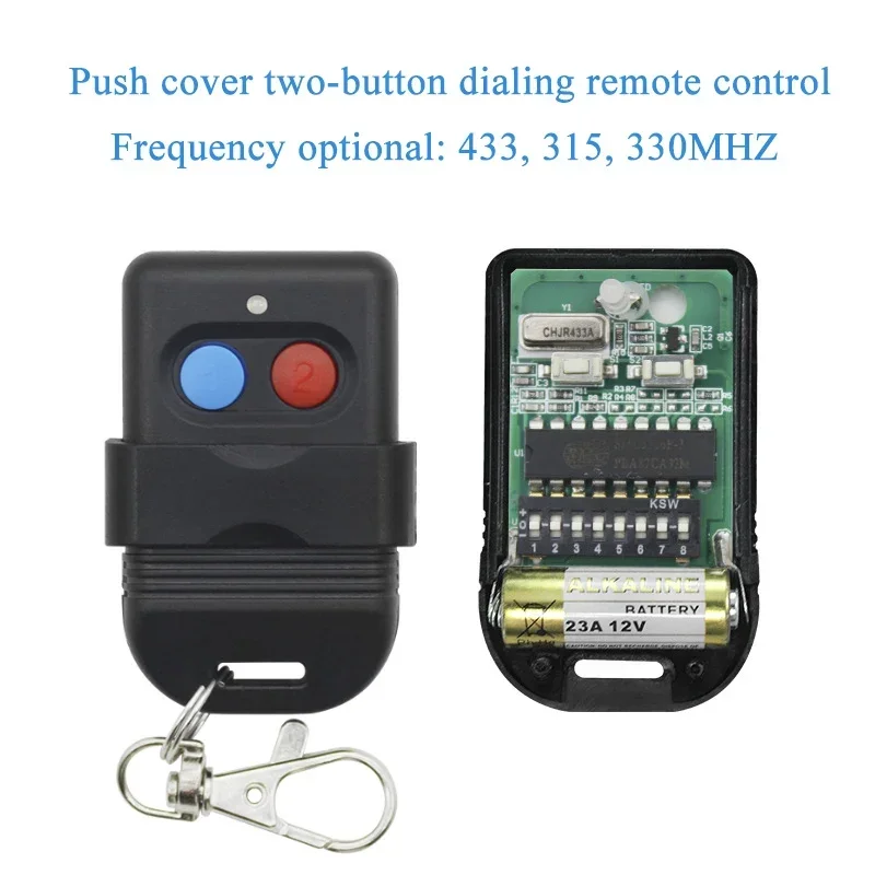 330Mhz DIP remote control SMC 5326 access control telescopic door lighting wireless controller key