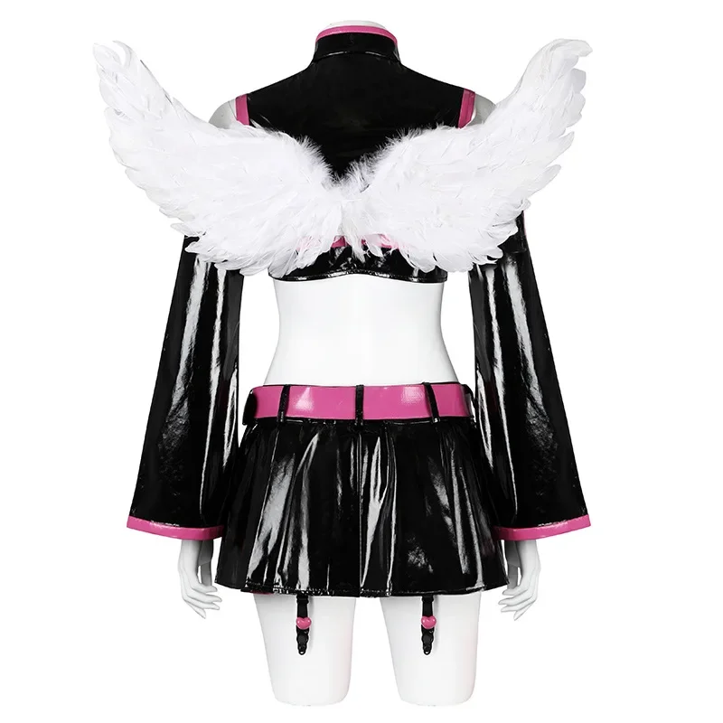 Anime 2.5 Dimensional Seduction Miriella Cosplay Costume Wig Skirt Uniform Wings Headwear Mikari Tachibana Halloween Party Women