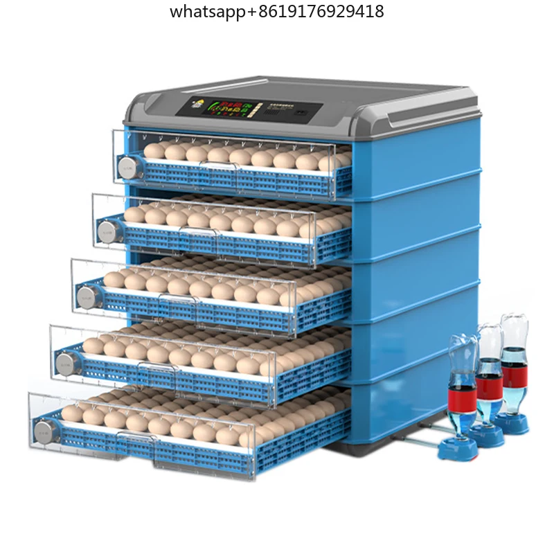 حاضنة بيض الدجاج الأوتوماتيكية آلة ABS ذات الطراز الجديد لـ 256 بيضة للاستخدام المنزلي وتفريخ الديك الرومي