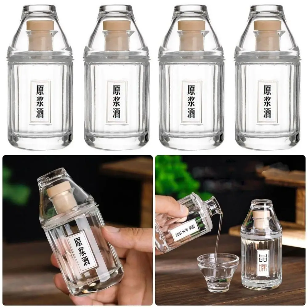 

1Pcs High Quality 100ML Whiskey Decanter Mini Easy To Carry Wine Bottle Clear Glass Whiskey Bottle Tequila Brandy Barware Scotch