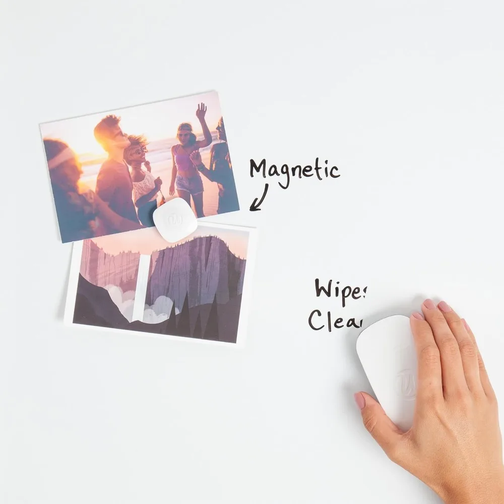 Small Magnetic Whiteboard with Frame 8.5x11 Inches Dry Erase Board for Students Fridge Locker Mini Whiteboard Includes Marker and Magnet view 5