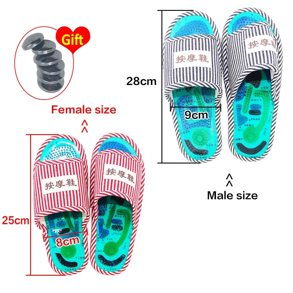 Foot Massager Health Care Magnetic Shoes Foot Spa Acupressure Points Massage Shoes Pain Relief Relation Reflexology Slippers