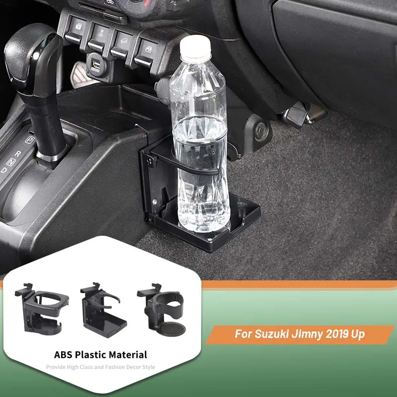 

Universal Folding Car Truck Drink Bottle Cup Holder Stand High Quality ABS Plastic For Suzuki Jimny 2019 2020 2021 2022 2023 Up