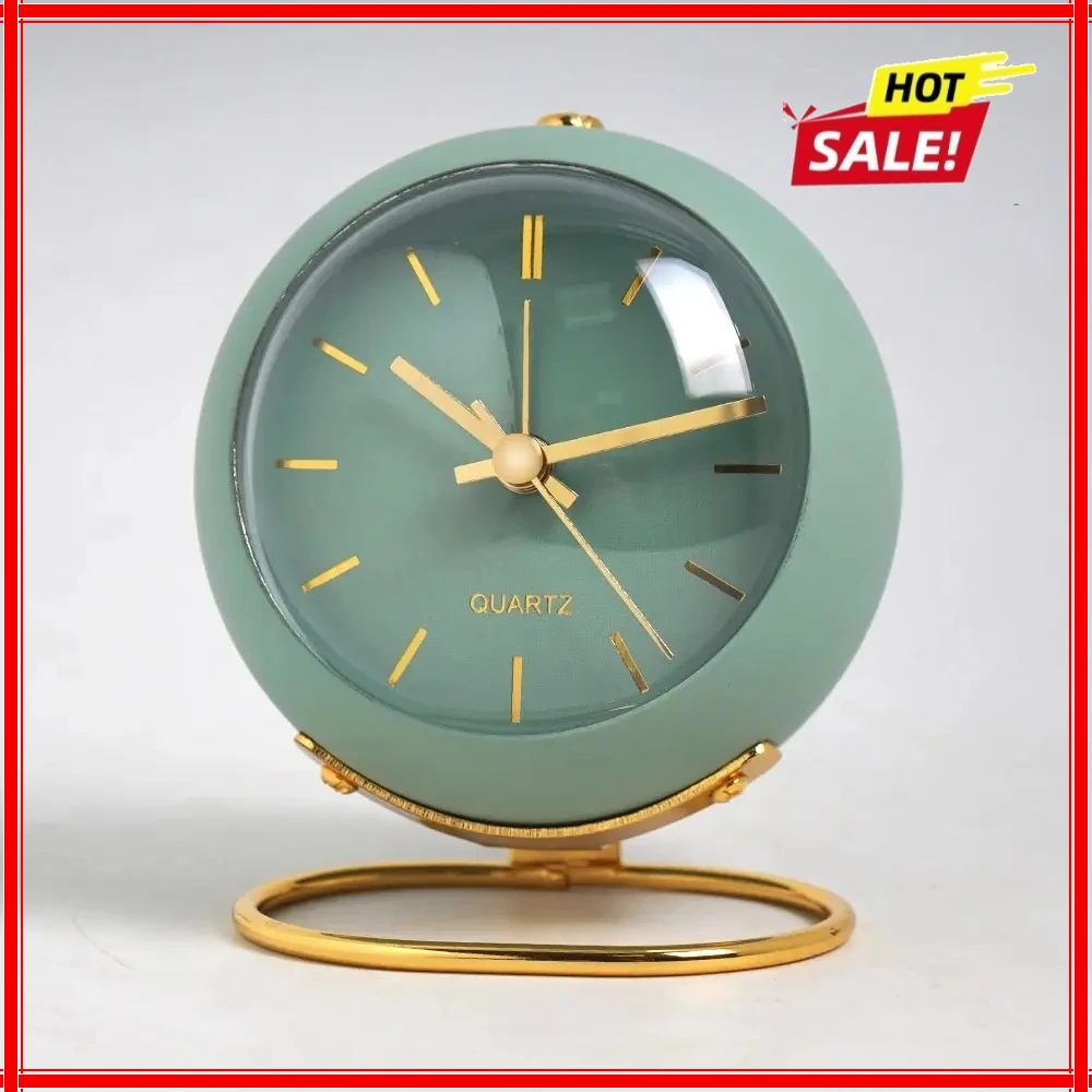 Nordic Creative Electronic Desk Clock, Minimalist Children's Alarm Clock, New Desktop Bedside Student Silent Luminous Pointer