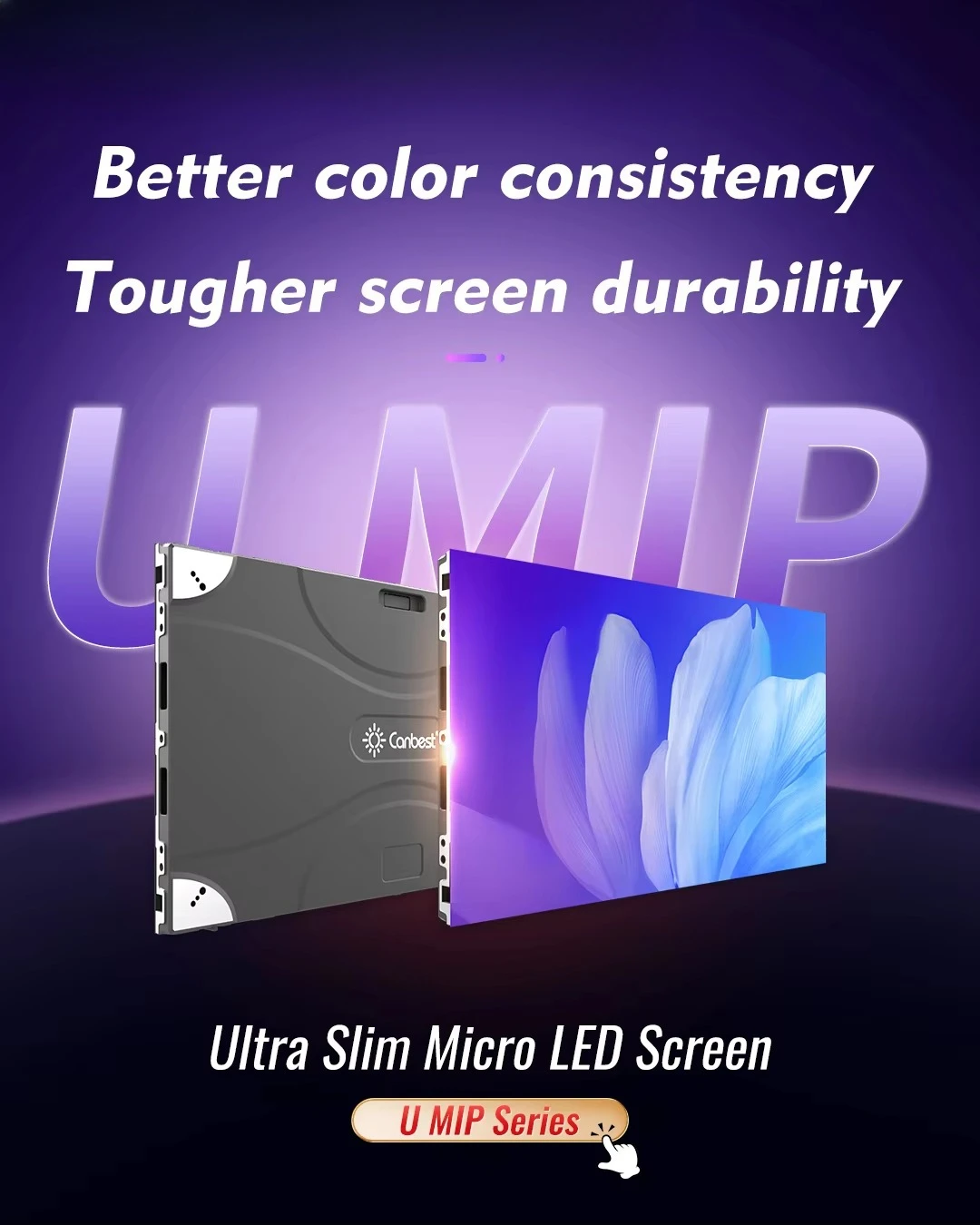 Canbest Ultra Thin MIP 16:9 P0.9 Home Cinema Micro Led Video Wall Command Center Led Display Screen for Broadcasting Studio