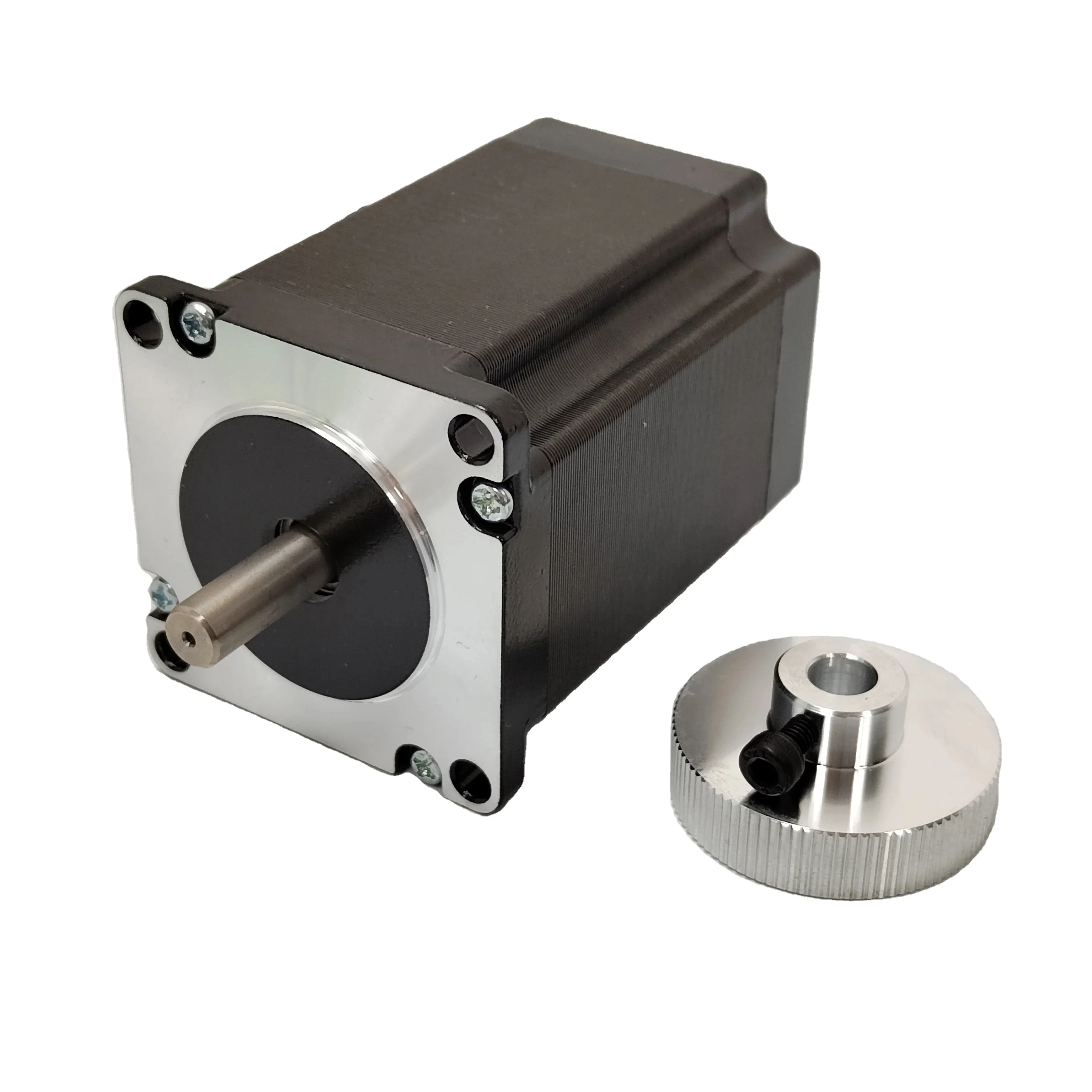 มอเตอร์สเต็ปเปอร์ 57HS7630B4D8EP ของแท้ Nema 23 มอเตอร์สเต็ปเปอร์แบบเพลาคู่พร้อมล้อ สำหรับอุตสาหกรรมเครื่องกล