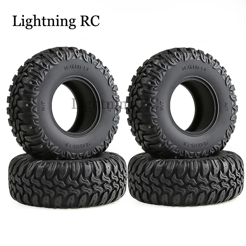 

4PCS 105mm 1.9" Rubber Tire Wheel Tyre for 1/10 RC Crawler Car Axial SCX10 II III 90046 Traxxas TRX4 RC4WD D90 Redcat MST