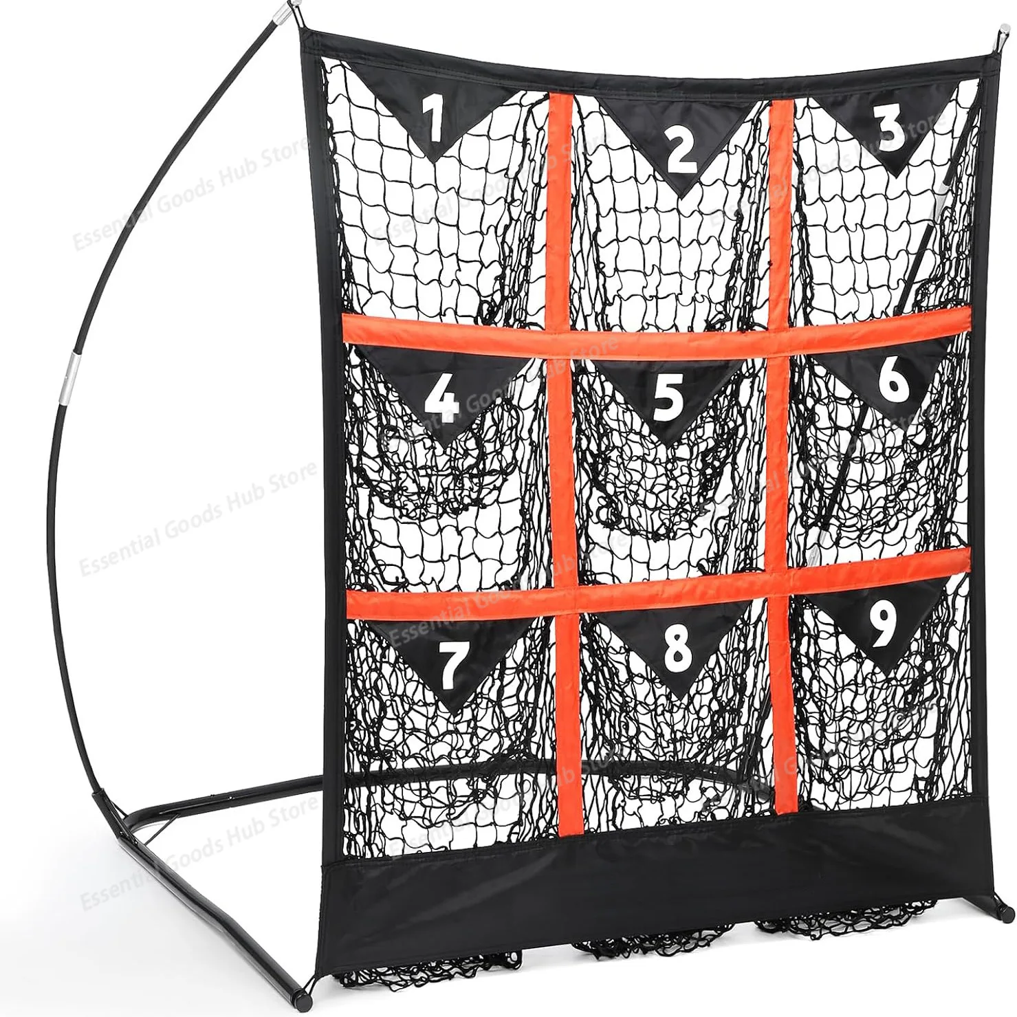 

Сетка-мишень для тренировок по бейсболу и софтболу с 9 отверстиями для отработки бросков, ударов и ловли мяча