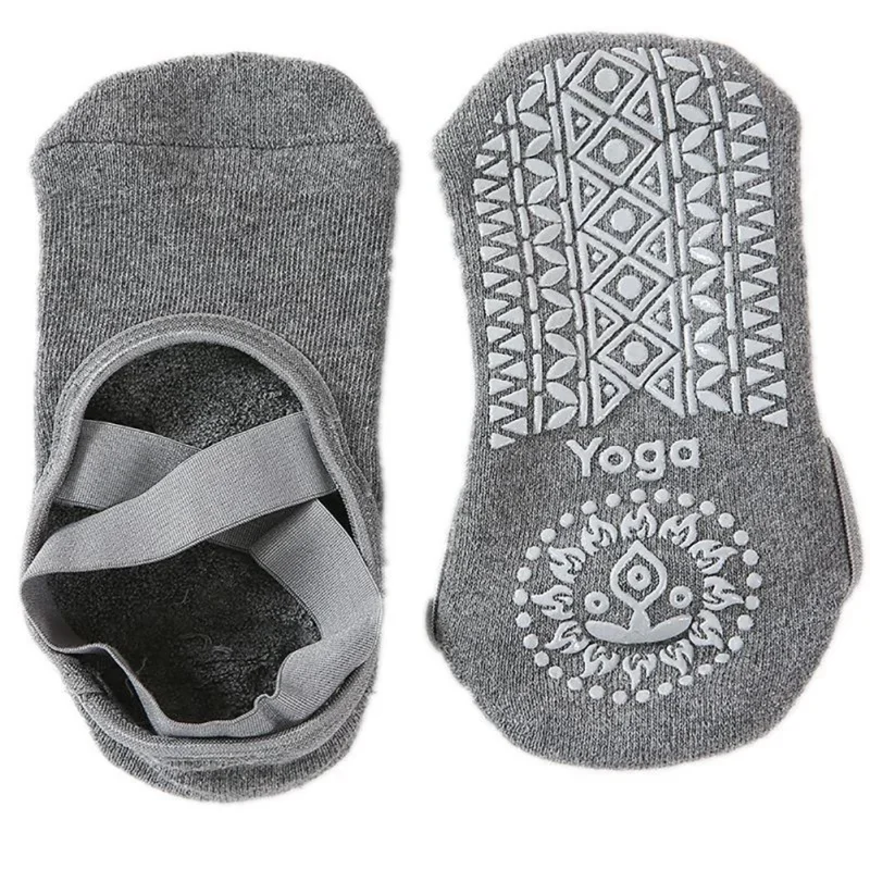 Women Yoga Socks Breathable Anti Slip Bandage Sports Ladies Girls Ballet Dance Slippers image 2