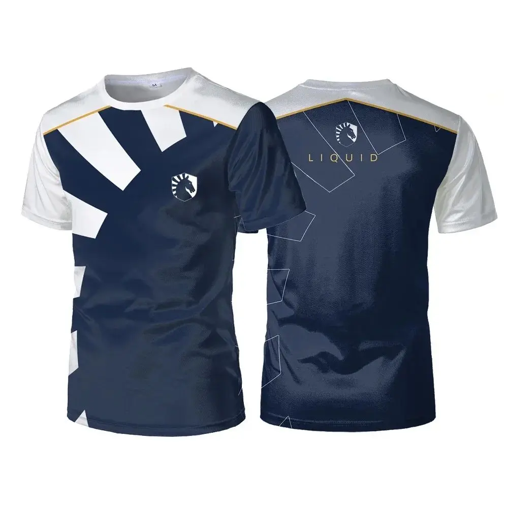 New Team Liquid esports uniform T-shirt CSGO LOL DOTA2 game competition T-shirt casual breathable sports shirt boys' top T-shirt