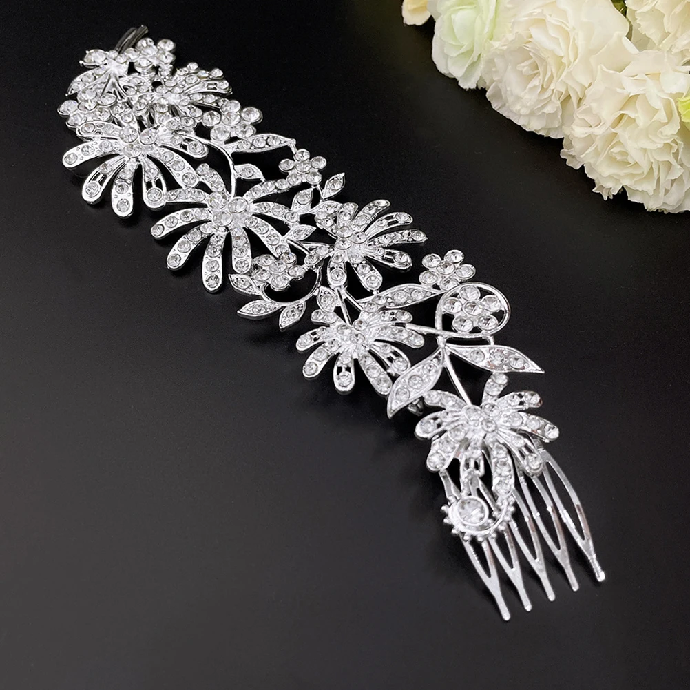 

Rhinestone Hair Crystal Wedding Accessory Bridesmaid Bridal Hair Comb Bridal Alloy Hairstyle Tool Elegant Chic