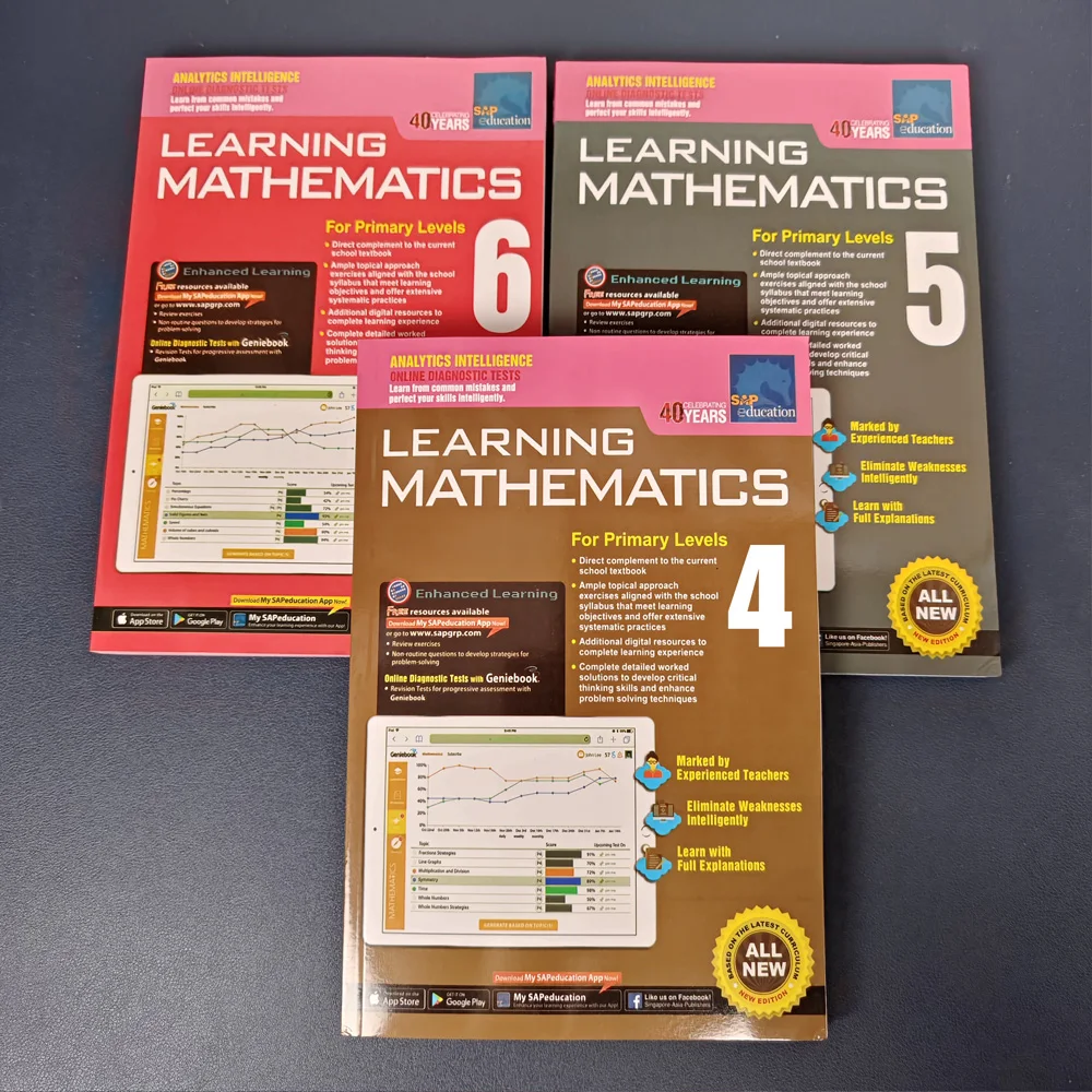 1 Book Sap Learning Mathematics Book Grade 1/2/3/4/5/6 Children Learn Math Books Singapore Primary School Mathematics Textbook