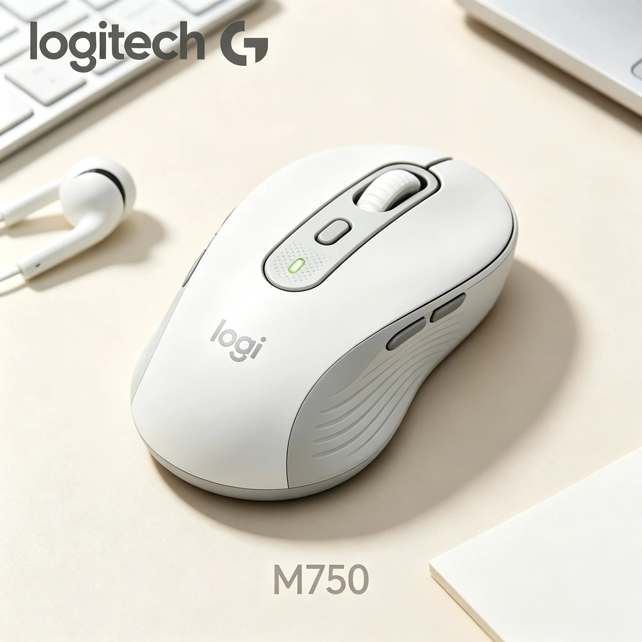 Logitech M750 Dual Connect Mouse Stable Signal Output Ergonomic Mice For Office Work Light Gaming Mac Windows