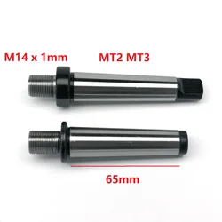 M14x1mm M14 Morse Taper MT2 MT3 2MT 3MT Spindle Shank Shaft Arbor DIY Wood Lathe Headstock Chuck K01-50 K02-50 K01-65 K02-65