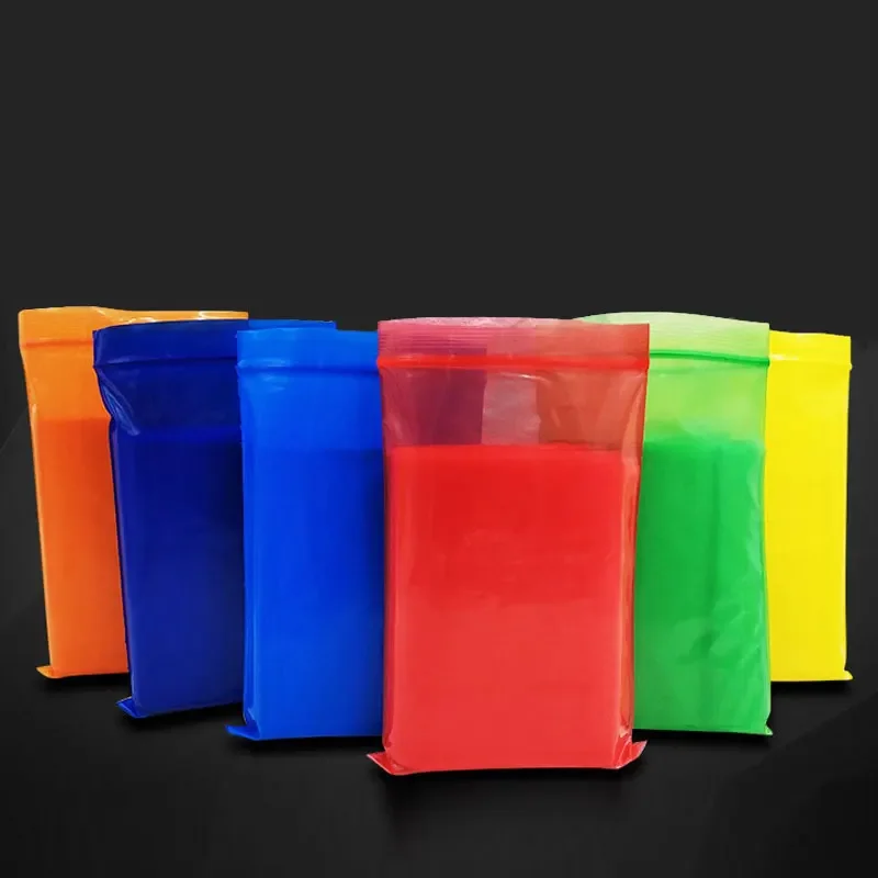 

Colour Trumpet Self Sealing Bag Transparent Plastic Thick Seal Moisture-proof Packing Bag Sample Jewelry Mini Zipper Storage Bag