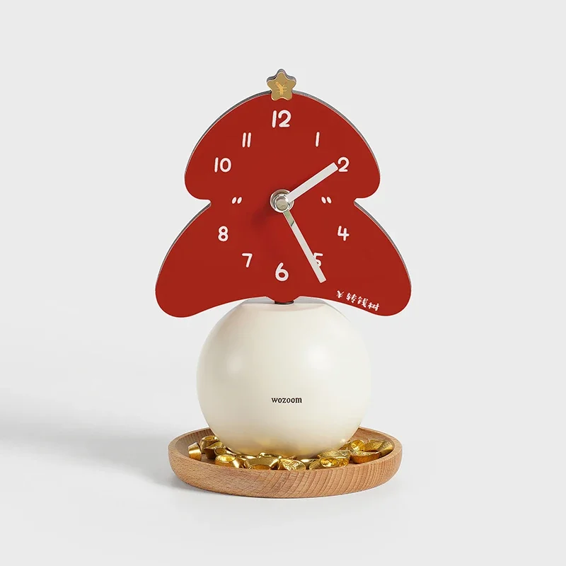 Creativity Freedom Rotate Decoration Desk Clock Minimalist Art Living Room Desktop Gadgets Clock Watch Nightstand Alarm Clock