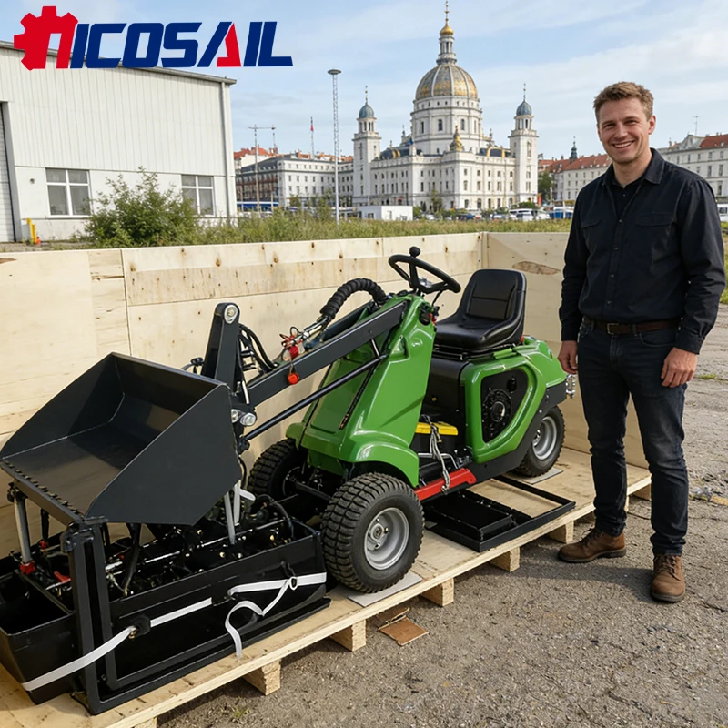 

Customized Configuration 3 Wheel Skid Steer Loader CE Euro 5 For Construction And Earthmoving