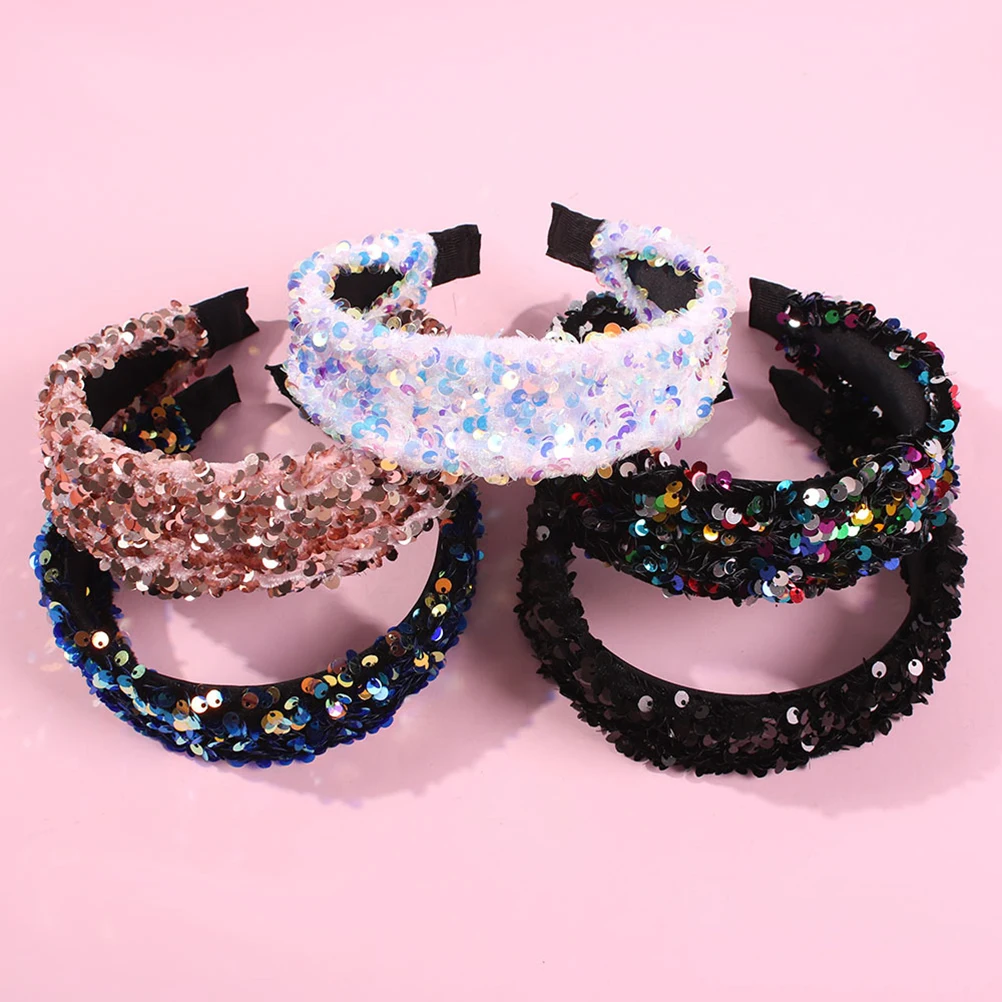 

Sequin Hair Accessories Women Headband for Girls Beauty Headbands Make up Women's