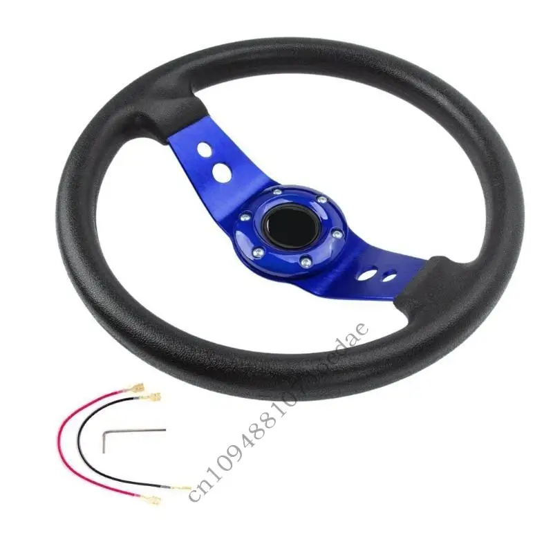 0XXC 13 Foot Global Hurrying Steering 320mm Thin Aluminum ABS Grip for Strengthened Control and Comfort