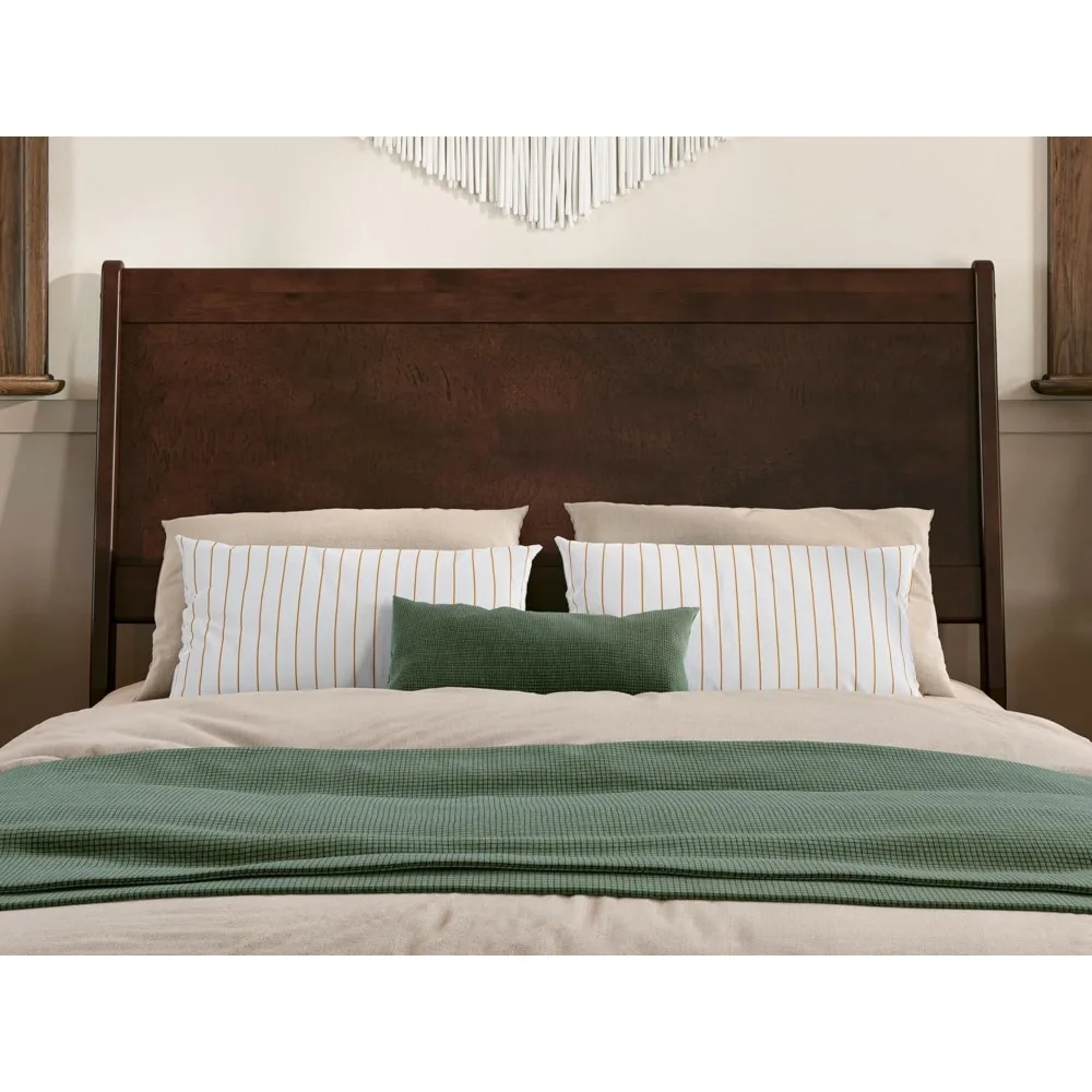 Headboard Panel Kayu Solid Penuh Casanova, Walnut