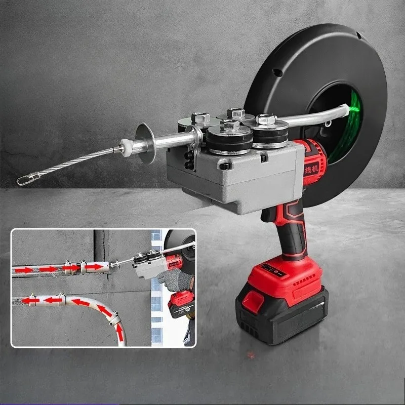 Threading machine, electrician pulling wire, multi-function electric perforation, automatic wire , pipeline cable artifact